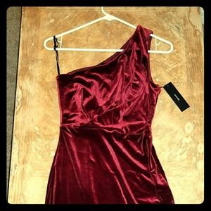 Lulu's One shoulder party dress